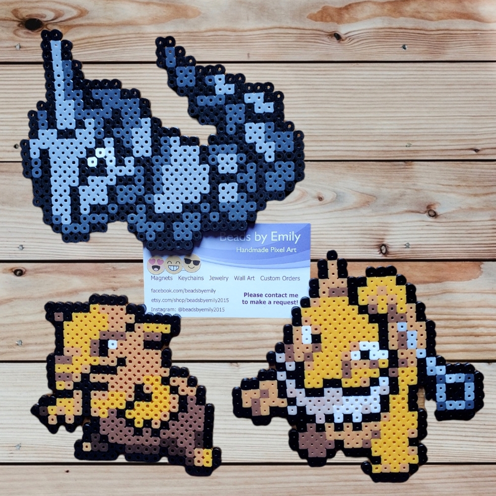 Onix, Drowzee, Hypno Magnets - Handmade Pokemon Home Decor - Game Room